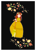 La sorci&egrave;re des feuilles d'automne